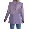 Giacca con Cappuccio da Donna Autunno/Inverno 2025 - Tinta Unita Patchwork a Rigate