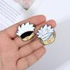 Jujutsu Kaisen Enamel Pin Cartoon Anime Brooches Animals Cat Custom Metal Hat Lapel Clothes Backpack Jewelry Friends Fans Gift