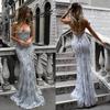 2025 European and American Women's Clothing Dress Sling V-neck Backless Sequined Lace-up Formal Dress Party Evening Dress
