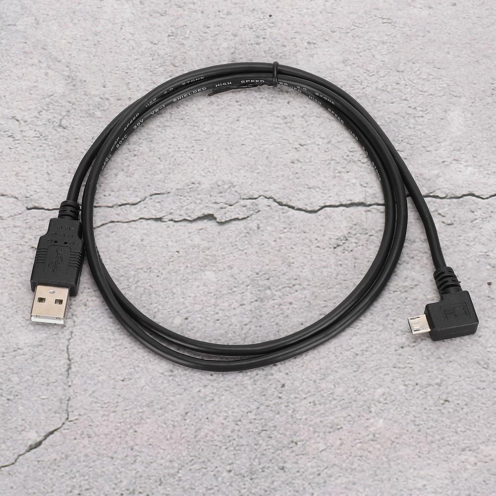 C0402 1M Right Angle Micro USB to USB Connecting Cable for Data Transmission Charging