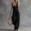 JPNTKY Women's  Sleeveless V-Neck Fashion Casual Summer Spring  Suspenders trousers Jumpsuits & Rompers