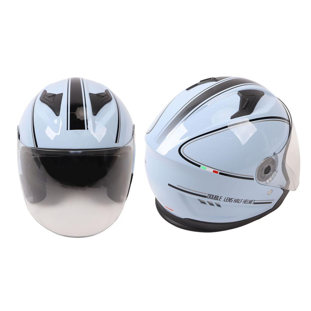 Half Motorcycle Helmet Compact Lightweight ABS Open Face Motorbike Helmet for Electric Vehicle
