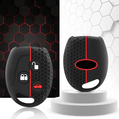 Funda de silicona para llave remota de Ford Fiesta Mk7 Mk5 Mk6 Mondeo Focus 2 Mk2 Transit Ka Fusion C-MAX S-MAX, accesorios para llave de coche.