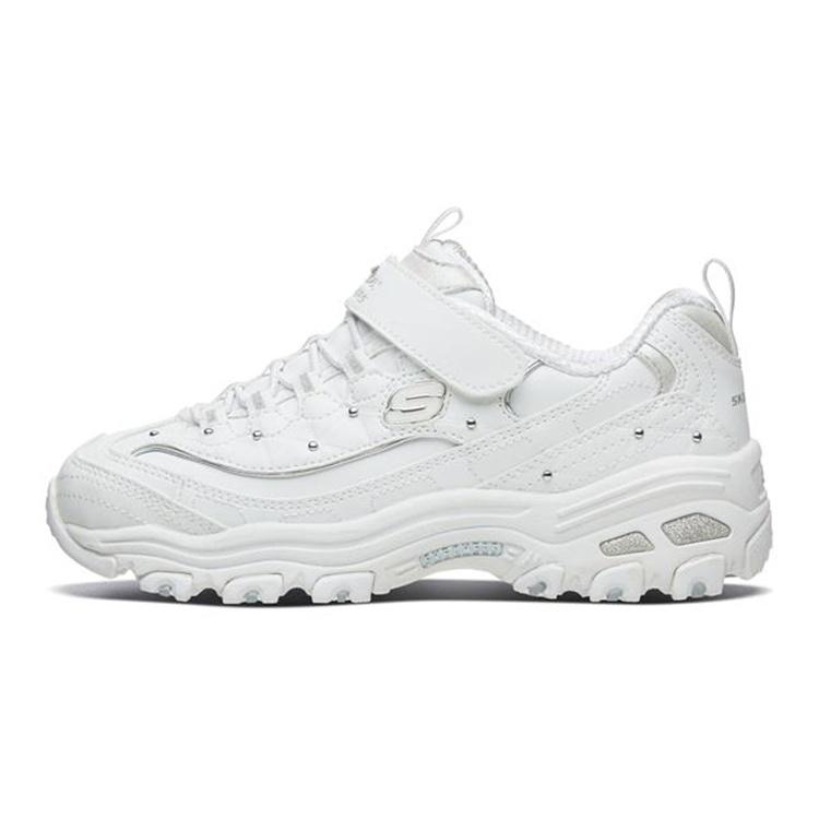 (GS) Skechers D Lites 1.0 White Silver Kids 664126L-WSL EU 28.5