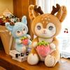 Plush Deer Stuffed Animal With Polyester Fiber Fill For Kids And Adults