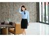 Serge Fabric Professional Summer Skirt Suit: Hip-hugging Short Formal Skirt