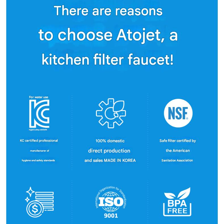 atojet Reinigung Küchenarmaturfilter – Cobra-Typ, Koreanisch