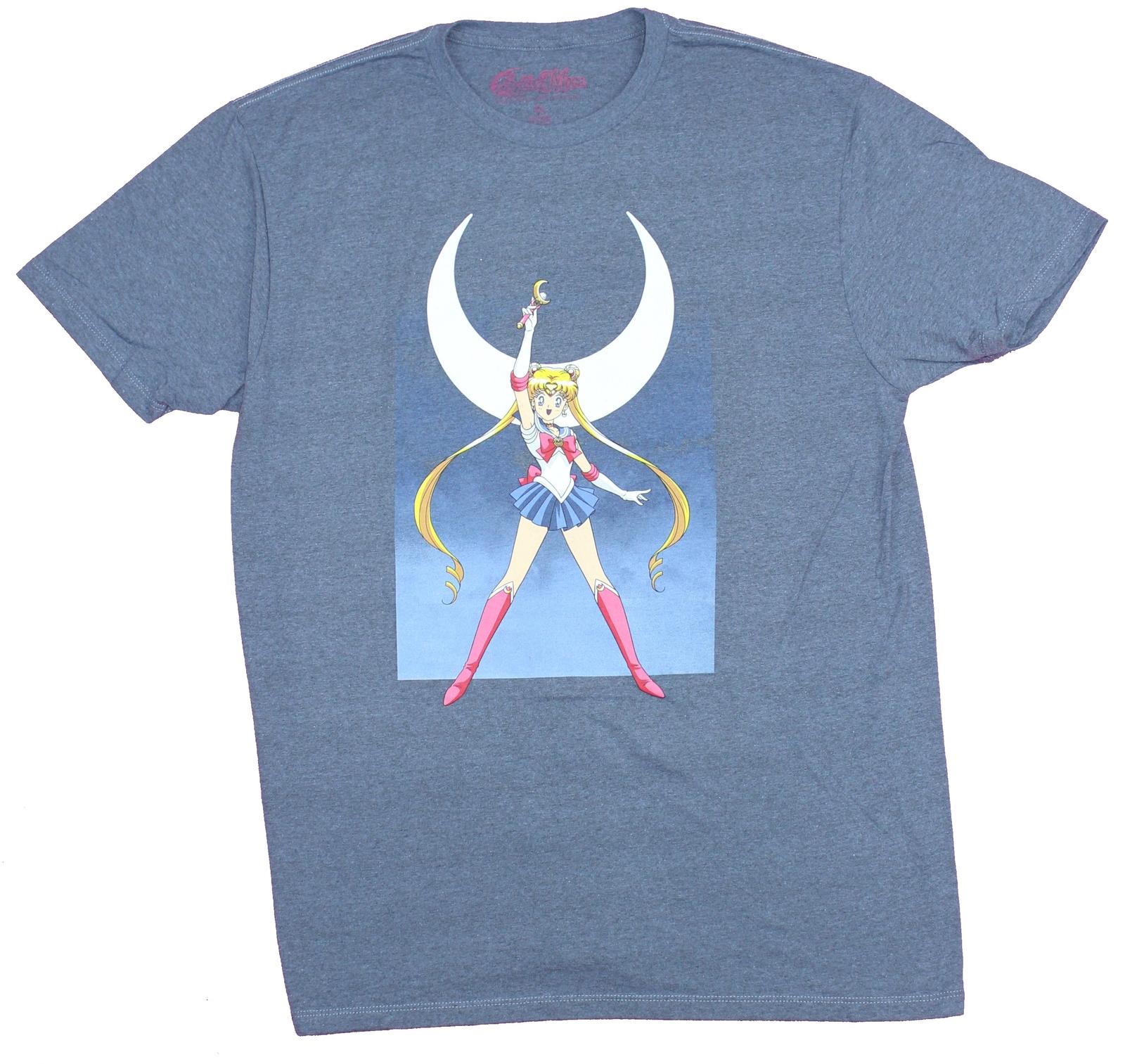 Sailor Moon Adult New T-Shirt -Power of The Moon Pose S