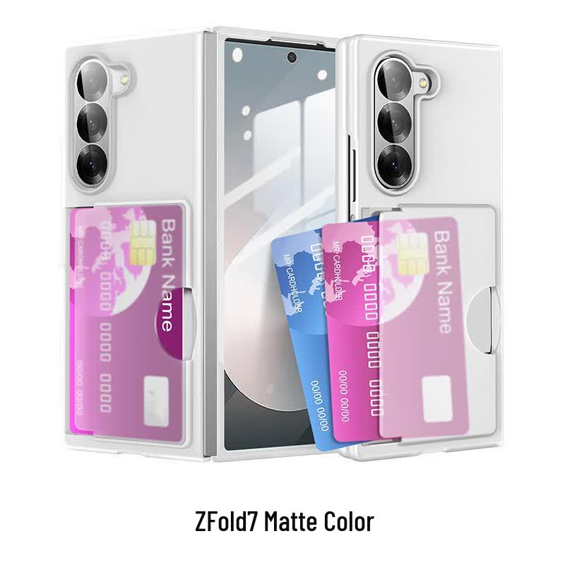 CAXITON Samsung Z Fold 7 Frosted Card Holder Case