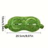 1pc/2pcs/3pcs Green Frog Cartoon Cute Eye Mask Sad 3D Eye Mask Sleeping Rest Sleeping Fun Adult Unisex Gift