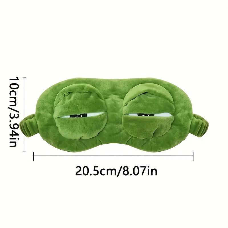 1pc/2pcs/3pcs Green Frog Cartoon Cute Eye Mask Sad 3D Eye Mask Sleeping Rest Sleeping Fun Adult Unisex Gift