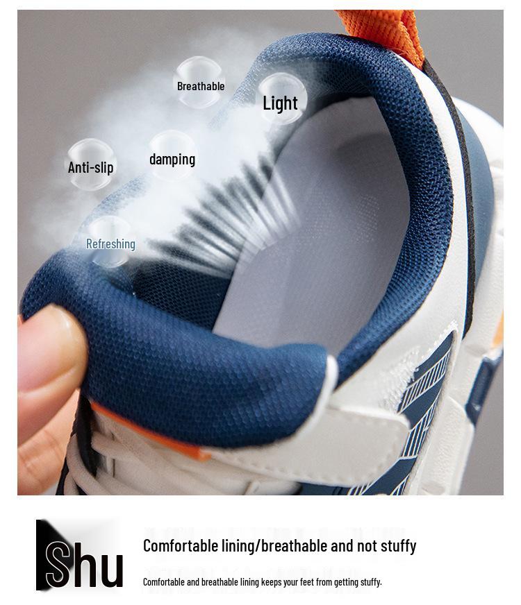 Kids' Waterproof Leather Running Shoes - Non-slip, Soft Sole for Boys & Girls