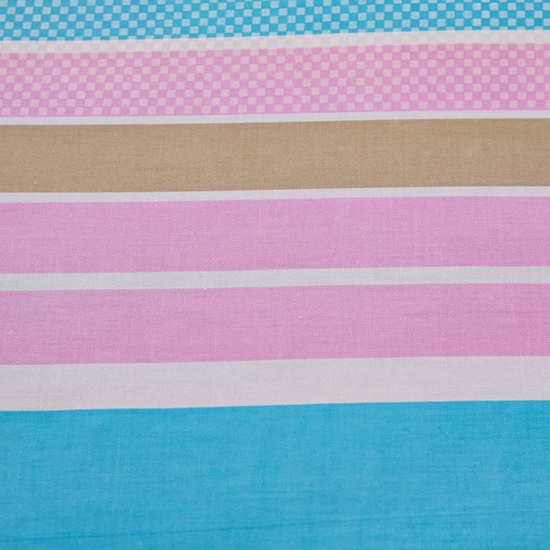 Husă de pilota din bumbac cu dungi albastre, roz, curcubeu