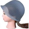 1 Pacote Touca de Silicone para Tintura de Cabelo, Touca Reutilizável Profissional para Salão de Cabeleireiro, Com Ferramentas de Styling de Cabelo com Crochê (azul)