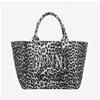 Ganni Leopard Print Medium Shopper Tote B2110040 018