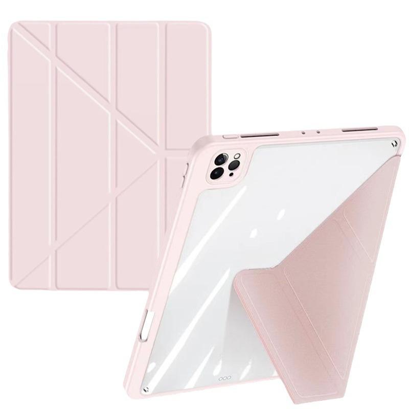 For iPad 10th pen slot protective case Air45 acrylic hard shell Pro11 transformable Y-fold leather cover MIN I6