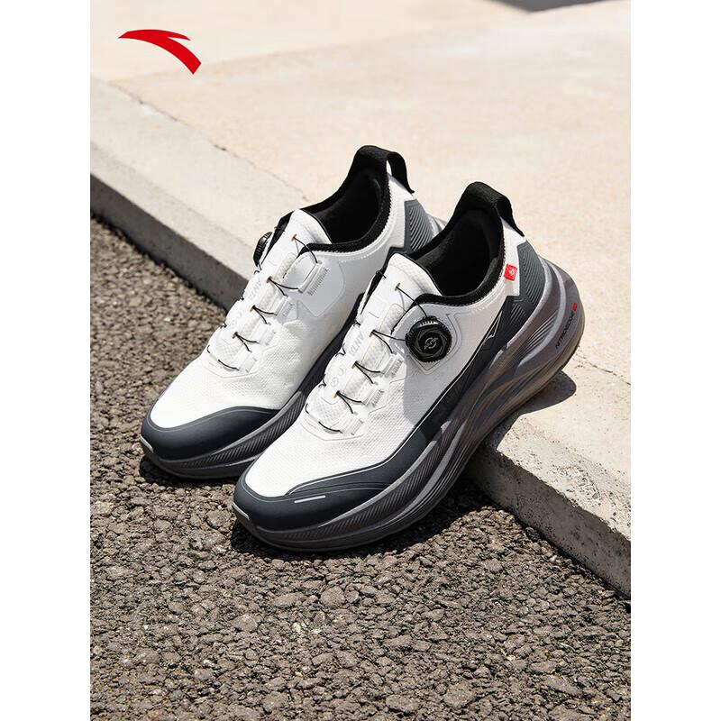 

Anta Men s Rotary Buckle Shock-Absorbing Running Shoes US 10