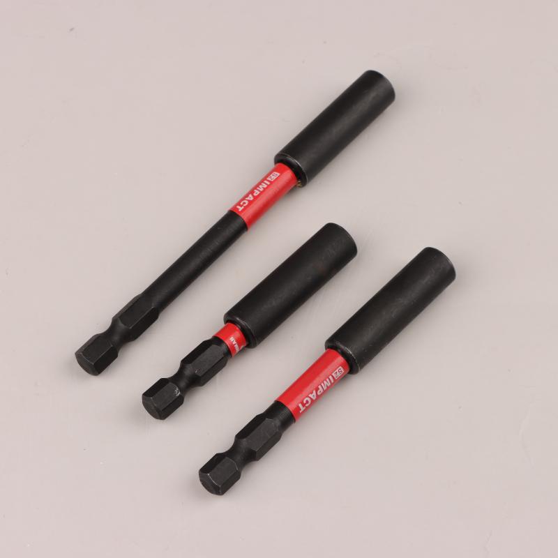 Nárazový magnetický držák prodlužovacího bitu Černý 60 mm/1/4" Šestihran Odolný proti rzi Odolné Příslušenství nářadí