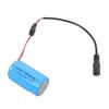 NonConductive LR20 D Battery Adapter Spacer Tube Featuring 5.5x2.1mm Female Port For External Adapter Connection