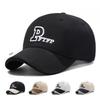 New Four-Season Short-Brim Letter Color Block Casual Baseball Cap Breathable Duckbill Soft-Top Sun Hat for Men and Women Outdoor