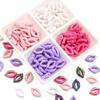 Acrylic Beads Lip Charms Beads For DIY Bracelet Necklace 10Pcs