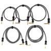 6.35mm Guitar Cable Keyboard Cord, 1/4 Inch Straight To Right Angle Guitar Lead Instrument Cable Noiseless Sound Lead