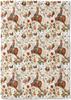 Manta de Lã Cavalo Ocidental - 50x60 polegadas Manta Decorativa Floral Fofa Retrô, Macia Aconchegante Leve, Ideal para Sala de Estar Casa Rústica