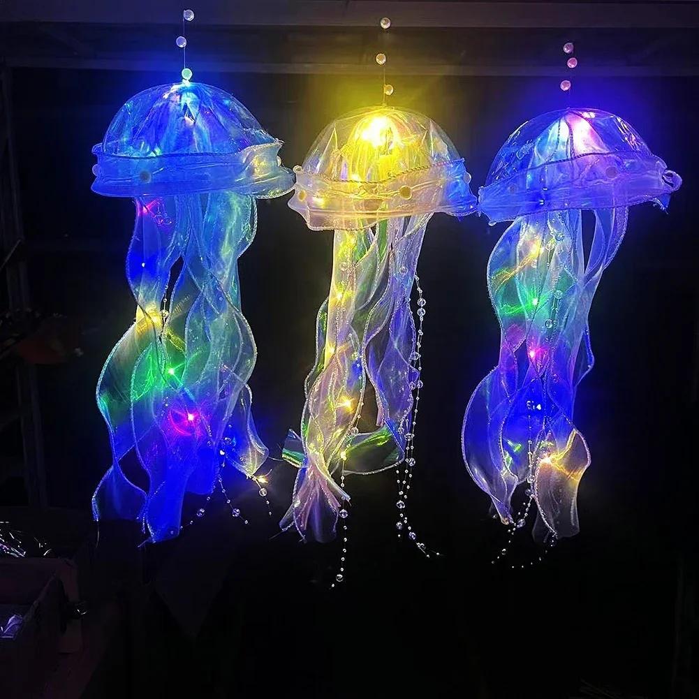 Lightweight jellyfish portable, ambient light, night light, daughter's room lighting decoration, handmade DIY, decoration