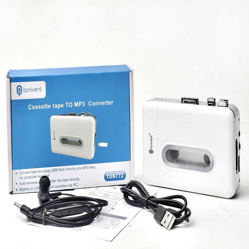 Portable Cassette Tape to MP3 Converter USB Cassette Player Capture Recorder Tape Player Convert Tapes to U-Disk