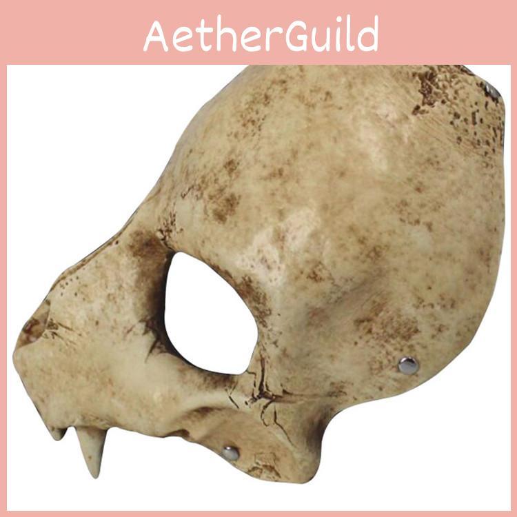 Animal Wolf Mask Halloween Prop With Resin Material For Costume Parties And Events