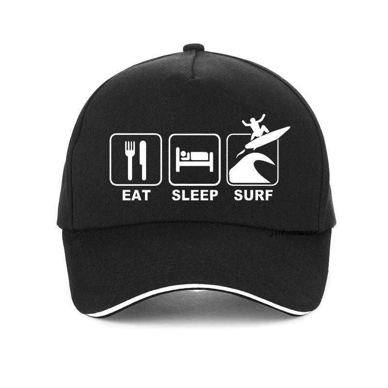 Eat Sleep Surf Letters Print Baseball Cap Summer Men Women Surf On the Beach Sun Hat Adjustable Unisex Snapback Hats Gorras
