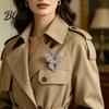 Long-lasting Brooch Women Butterfly Shape Dazzling Rhinestone Inlays Suit Lapel
