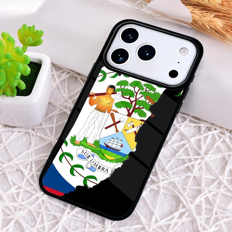 Belize Flag Phone Case for iPhone 17 Air 16 15 11 12 14 13 Pro Max Shockproof Cover