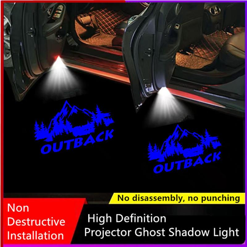 LED Car Door Logo Lights Projector Accessories For Subaru Outback 2012-2024 tere2