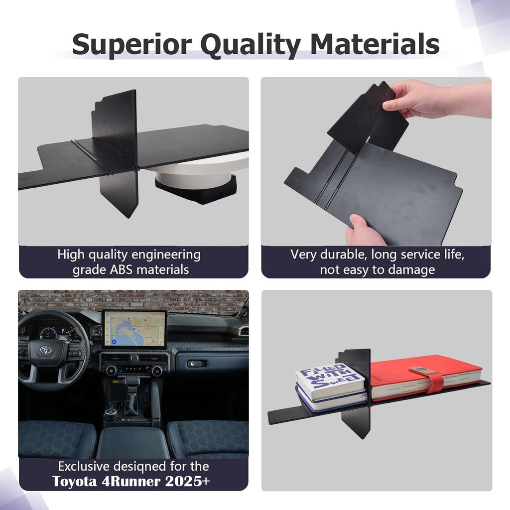 Organizér přihrádky spolujezdce pro Toyota 4Runner 2025+ Vnitřní úložný prostor Přihrádka přihrádky spolujezdce na středové konzoli Autopříslušenství