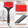 Large Silicone Basting Pastry Brush - 3.95inch Extra Wide Silicone Basting Brush for Grilling,Heat Resistant Brushes, Dishwasher Safe,Set of 2 Red
