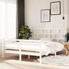VidaXL Bed Frames White Solid Wood 150x200 Cm Extra Large 3101289