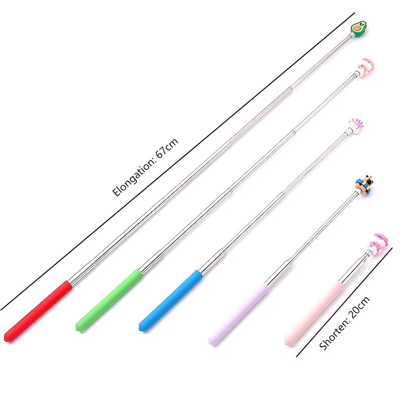 2Pcs Extendable Finger Pointer Stick School Collapsible Telescoping Long Hand Pointing Stick Extendable Finger Reading Stick