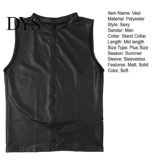 Waistcoat Men Summer Vest Casual Sleeveless Slim Fit Zipper Closure Cardigan Match Pants Solid Color Plus Size Stand Collar Party Gilet Garment