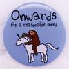Unicorn Sloth Cartoon Brooch - Pin Badge
