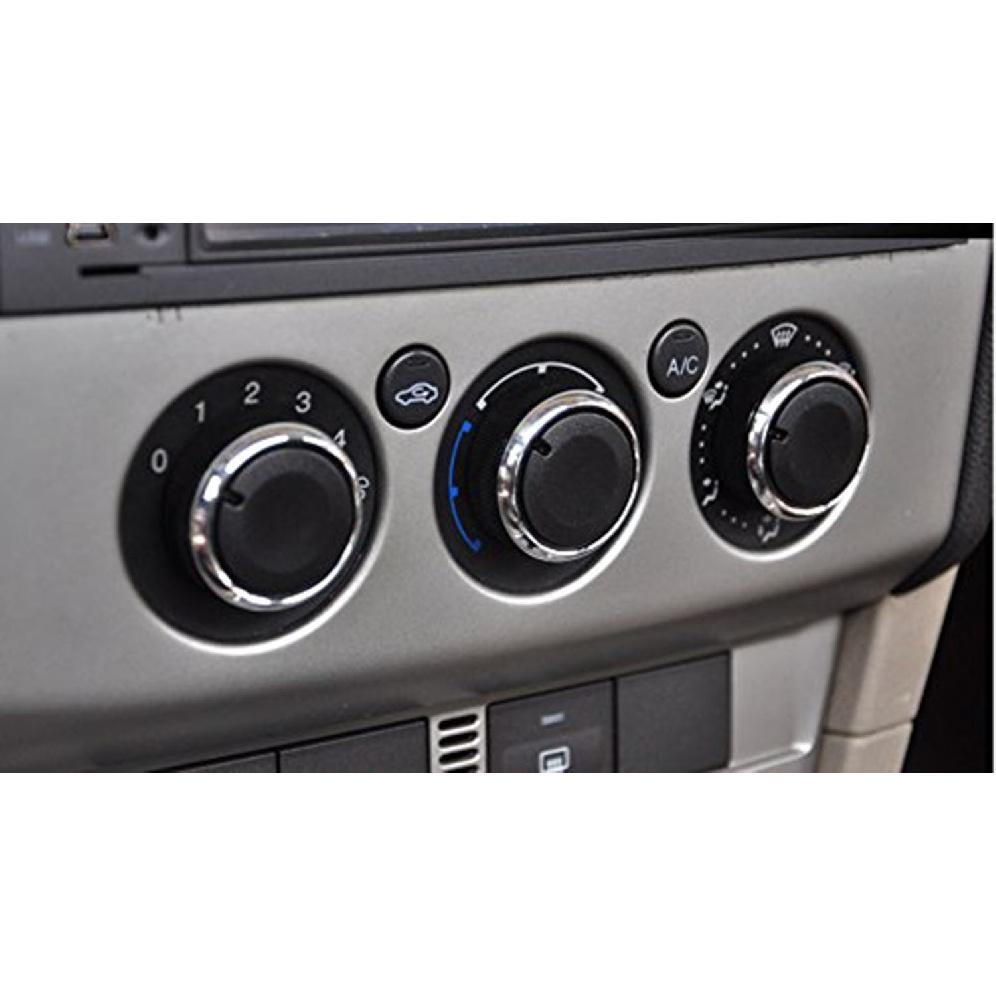 Yosoo 3pcs/Lot Aluminum Alloy Car Air Conditioning Heat Control Switch AC Knob for Ford Focus 05-14 Auto Accessories (Silver)