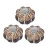 3 Pcs Classical Ceramic Pumpkin Door Pull Handle Knobs For Kitchen Cabinet Drawer Cupboard Silver