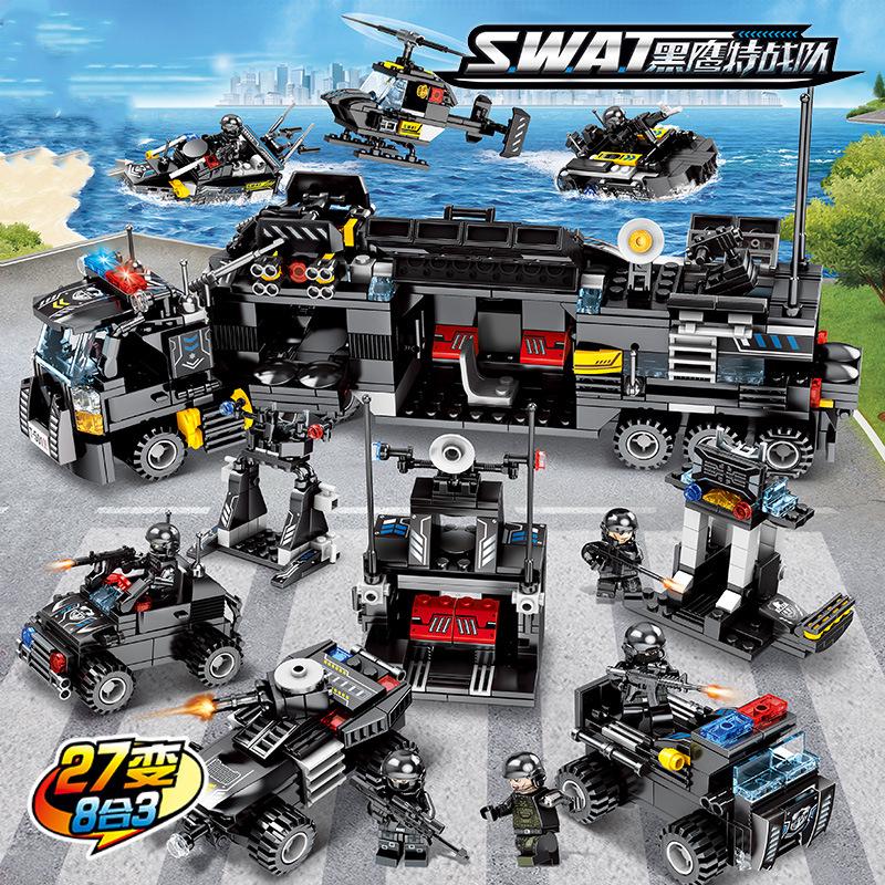 ערכות בניית דגמים תואמות לצוות צבאי לילדים Creative חלקיקים קטנים