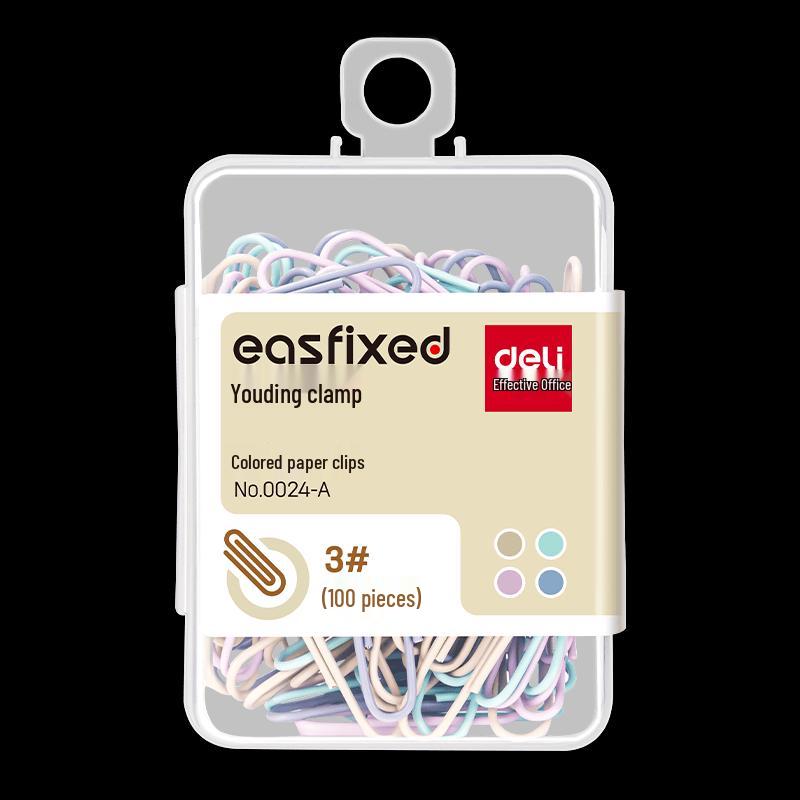Deli 29mm Morandi Color Metal Paperclips