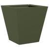 Vidaxl Donice Ogrodowe, 2 Szt., Oliwkowozielone, 30X30X30 Cm, Stalowe