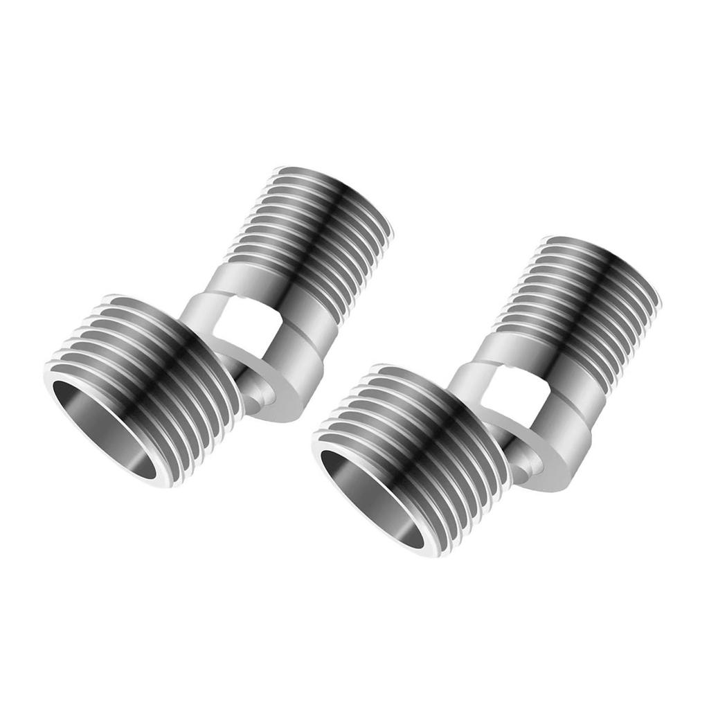 Adaptér sprchové baterie z nerezové oceli 360 stupňů nastavitelný úhlový ohnutý základna prodloužený úhlový sprchová hlavice rohový spoj