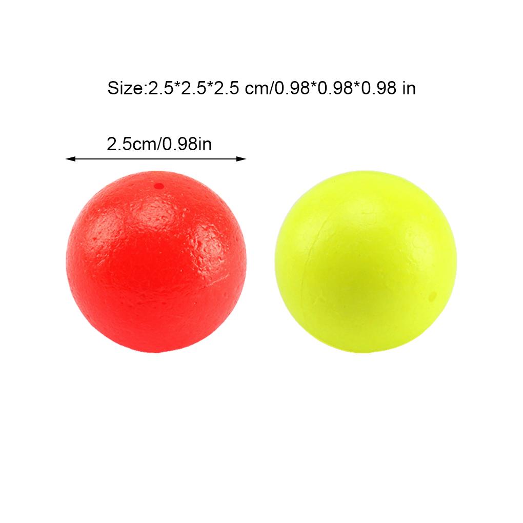 100 Pieces 10mm/12mm/14mm Lightweight Fishing Baits Wear-resistant Drifting Beads Lure Fishing Drifts Ball for River Sea