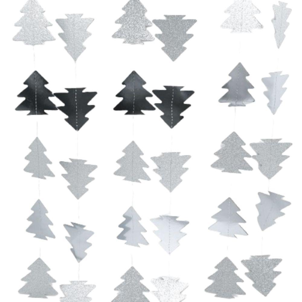 

Woodland Theme Christmas Tree Ornaments Festive Hanging Backdrop Decor Holiday Decor серебряный