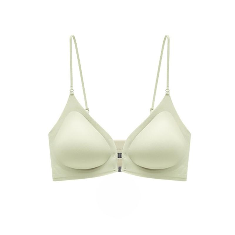 

Женское весенне-осеннее нижнее белье для маленькой груди, с перекрестной бретелью на шее, с красивой спиной, бесшовное, с тонкими плечиками XL зелёный