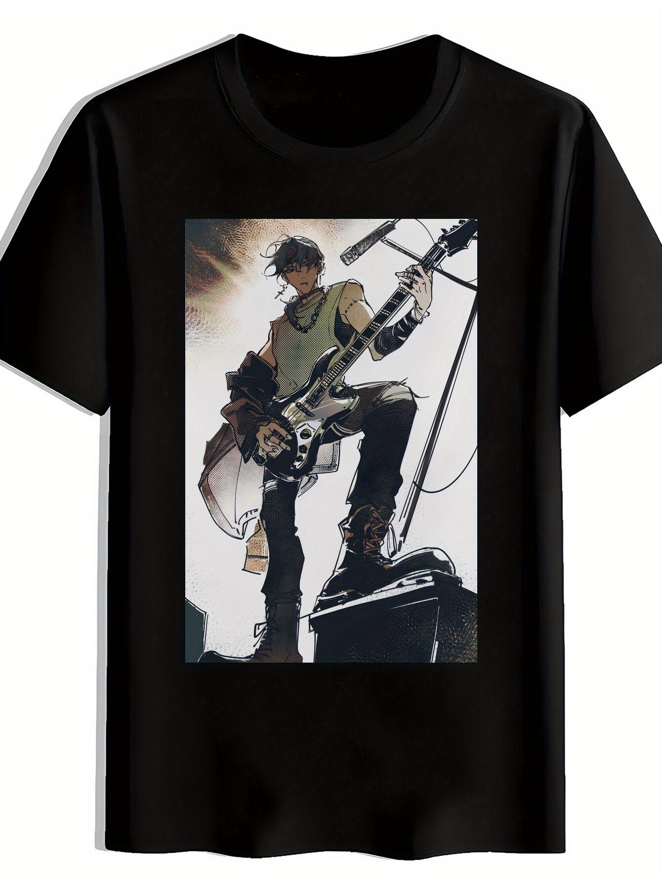 Black T-shirt with Vintage Rock Band Graphic - KORN Logo S